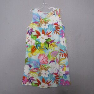 Jams World Dress Luau Floral Tropical Beach Vacation Made in Hawaii Shift Aloha